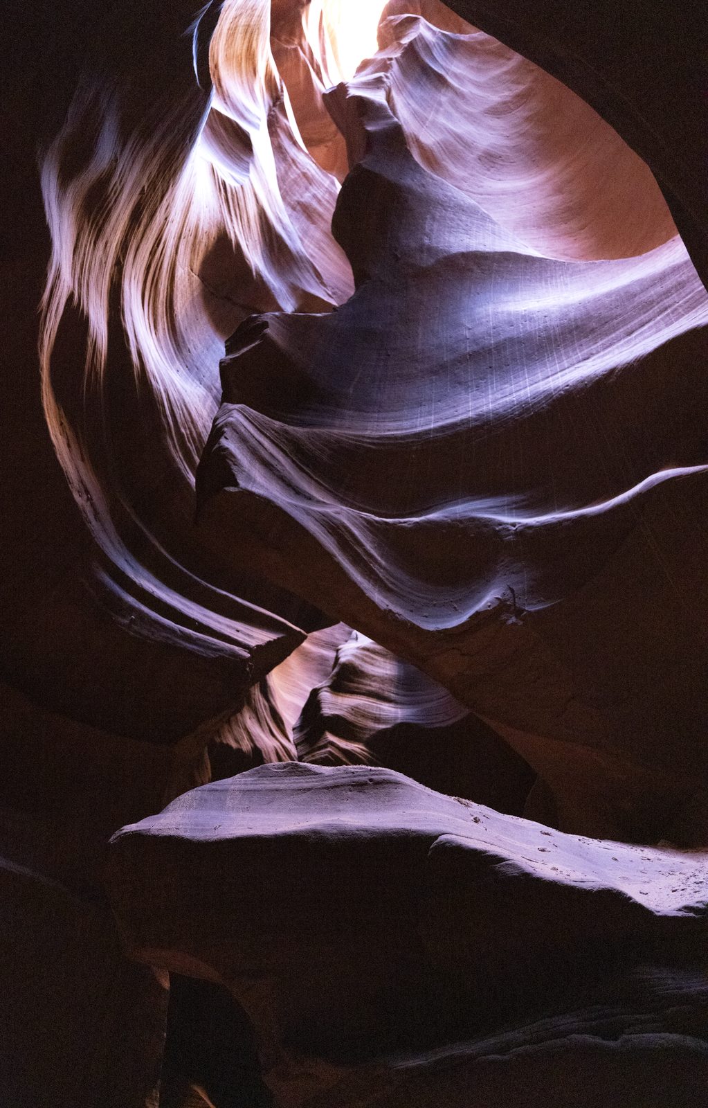 Slot Canyon — sculpted sandstone walls of Antelope Canyon